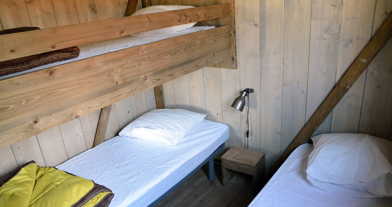 Bedroom in Chartreux Chalet, 4-star campsite Lac de Paladru