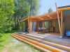 Natura Lodge 4 personnes avec terrasse privée, camping 4 étoiles Lac de Paladru