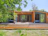 Natura Lodge, façade en bois, camping Détente et Clapotis Montferrat